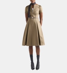 Robe chino à fermeture à glissière Prada