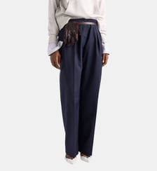 Pantalon droit en mohair léger Prada