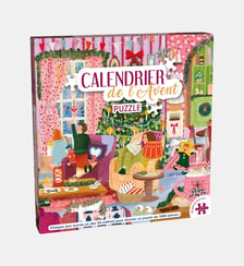 Puzzle Calendrier de l'Avent Cottage - 1000 pièces Wilson Jeux