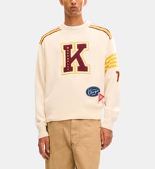 'KENZO Work And Play' embroidered jumper in wool and cotton Kenzo