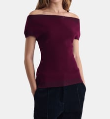 Top Lucky en maille col Bardot Iro