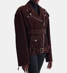 Blouson biker oversize en cuir Iro