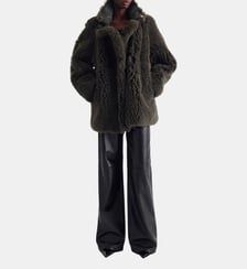 Manteau en peau lainée bouclée Iro