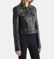 Veste courte en cuir Chiloe Iro