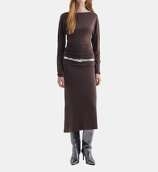 Robe midi Enygma à col Bateau Iro