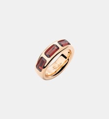 Bague en or rose et grenats Pomellato
