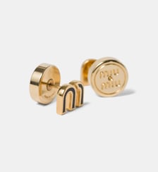 Boucles d’oreilles en métal émaillé Miu Miu