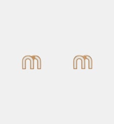 Boucles d’oreilles en métal émaillé Miu Miu