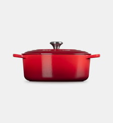 Cocotte ovale fonte émaillée cerise Ø29 cm / 4,7 l Le Creuset