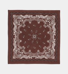 Bandana carré Twin G imprimé coton bio Galeries Lafayette