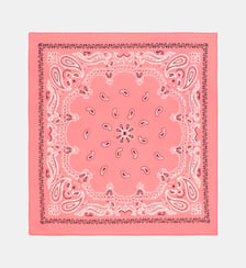 Bandana carré Twin G imprimé coton bio Galeries Lafayette