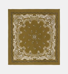 Bandana carré Twin G imprimé coton bio Galeries Lafayette