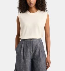 Pull droit sans manches Polux laine mélangée Jodhpur