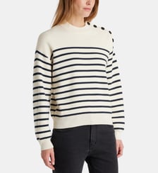 Pull Nelix rayé coton biologique Galeries Lafayette