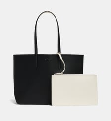 Sac shopping Anna réversible piqué et pochette Lacoste