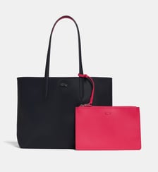 Sac shopping Anna réversible piqué et pochette Lacoste