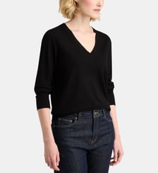Pull Nya V droit fine maille Galeries Lafayette
