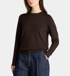 Pull droit Nya R fine maille col rond Galeries Lafayette