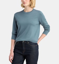 Pull droit Nya R fine maille col rond Galeries Lafayette