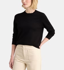 Pull droit Nya R fine maille col rond Galeries Lafayette