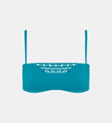 Bandeau de bain en maille unie-Bleu-95C Lise Charmel
