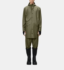 Imperméable mi long enduit capuche Rains