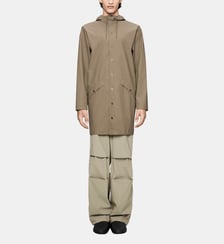 Imperméable mi long enduit capuche Rains