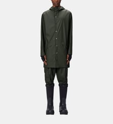 Imperméable mi long enduit capuche Rains