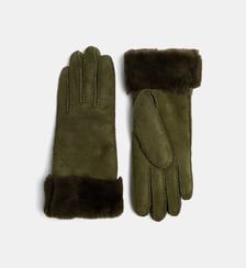 Gants Caribou daim doublure laine Galeries Lafayette