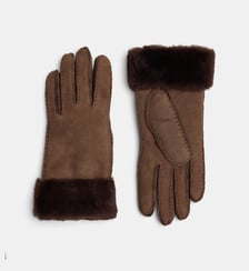 Gants Caribou daim doublure laine Galeries Lafayette