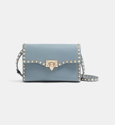 Petit Sac À Bandoulière Rockstud En Veau Grainé Valentino Garavani