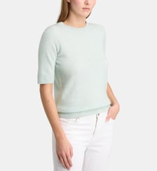 Pull droit Difi manches courtes en cachemire  Galeries Lafayette