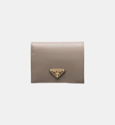 Petit portefeuille en cuir Saffiano Prada