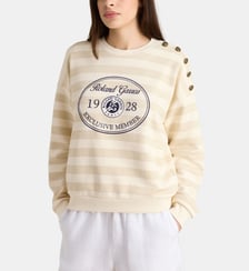 Sweat Milou rayures en coton Galeries Lafayette