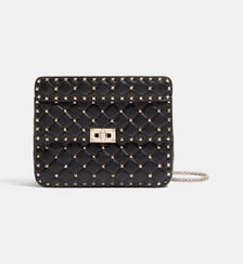 Sac à main Rockstud Spike en cuir clouté Valentino Garavani