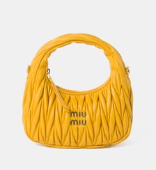 Mini Sac à main Wander en cuir Miu Miu