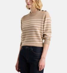 Pull marinière Sadi laine et cachemire responsable Galeries Lafayette