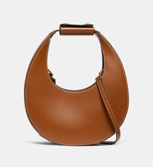 Mini Sac à main rigide Moon cuir Staud
