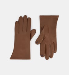 Gants Carlo touch cuir souple doublure soie Galeries Lafayette