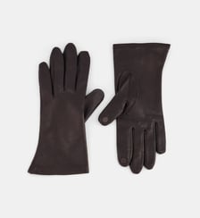 Gants Carlo touch cuir souple doublure soie Galeries Lafayette