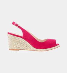 Espadrilles compensées Zeniana en cuir velours Cosmoparis