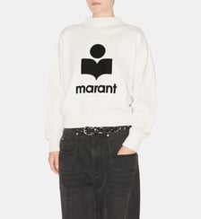 Sweat droit Moby signature coton mélangé Isabel Marant