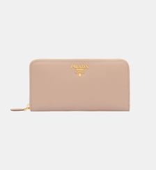 Compagnon en cuir signature Prada