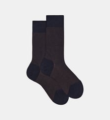 Chaussettes classiques fantaisie caviar laine mélangée Doré Doré