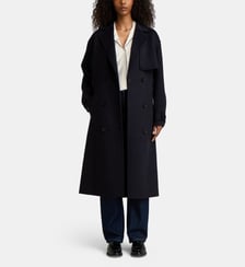 Manteau long Levani laine recyclée mélangée Jodhpur
