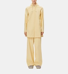 Imperméable droit mi-long à capuche cirée Rains