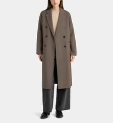 Manteau long Tanguy laine double face Galeries Lafayette