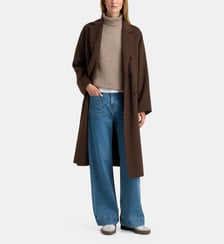 Manteau long Tanguy laine double face Galeries Lafayette