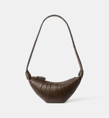 Sac à main Croissant Small en cuir Lemaire
