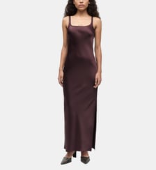 Robe droite longue satinée Sunna Samsoe Samsoe